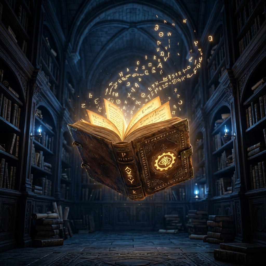 Glowing Magical Book