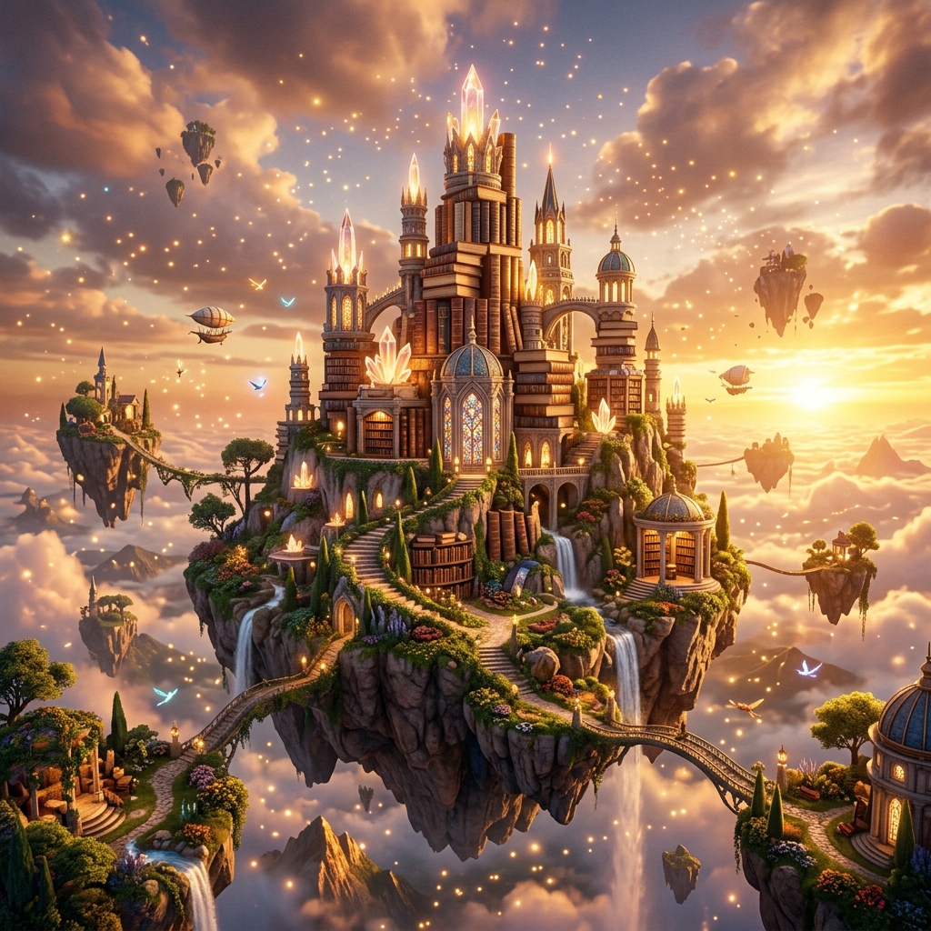 Floating Islands of Luminara